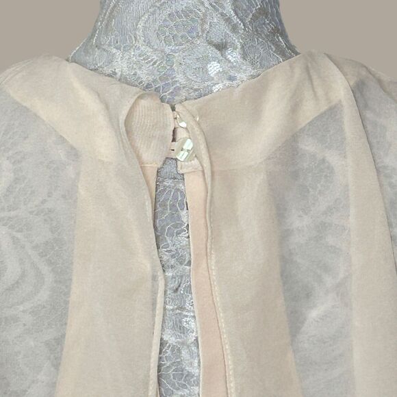 ModCloth Wrapped in Rapture Maxi Dress Lined Chiffon Pink Women's Large NWT - Picture 9 of 12